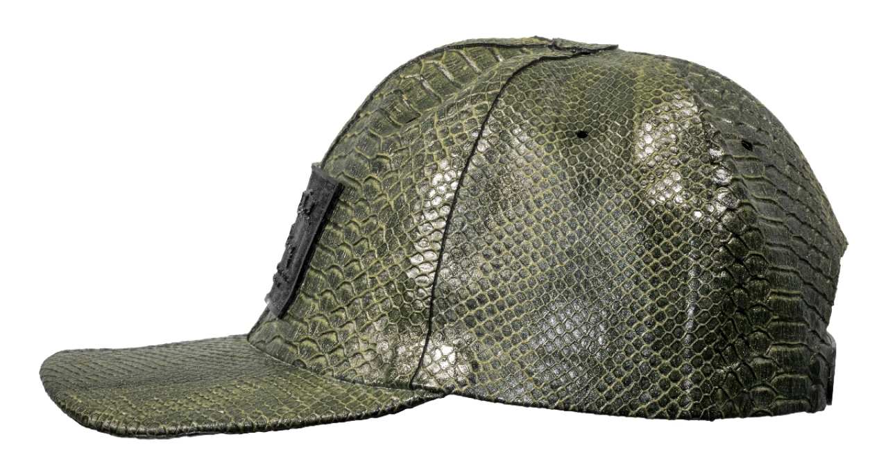 Baseball Cap - Snake 3D Struktur, PERFECT FIT, Latex Handmade Baseball Cap - Snake 3D Struktur, PERFECT FIT, Latex Handmade